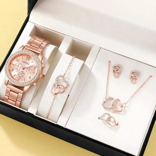 Radiate Elegance with Our Rose Gold Luxury Watch Set