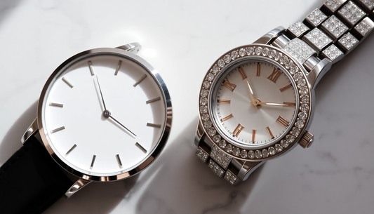 Comparing Luxury Watches: Rhinestones vs. Minimalist Designs